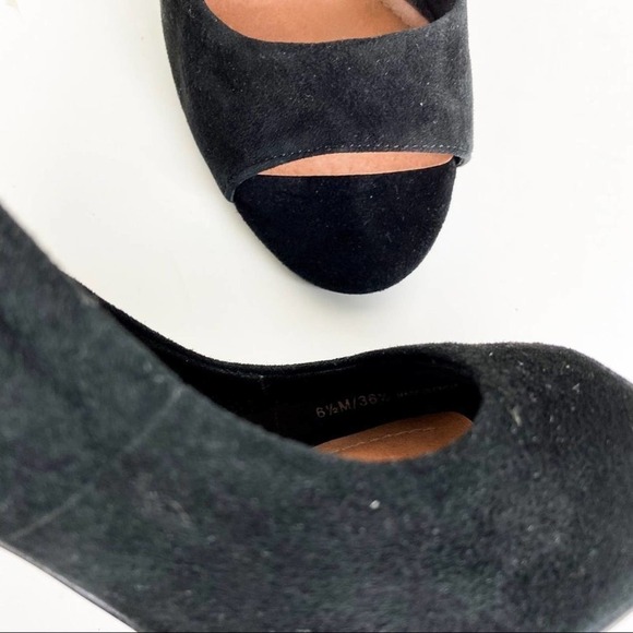 Vince Camuto Karolynn Black Suede Leather Heels size 6.5 - Picture 6 of 8